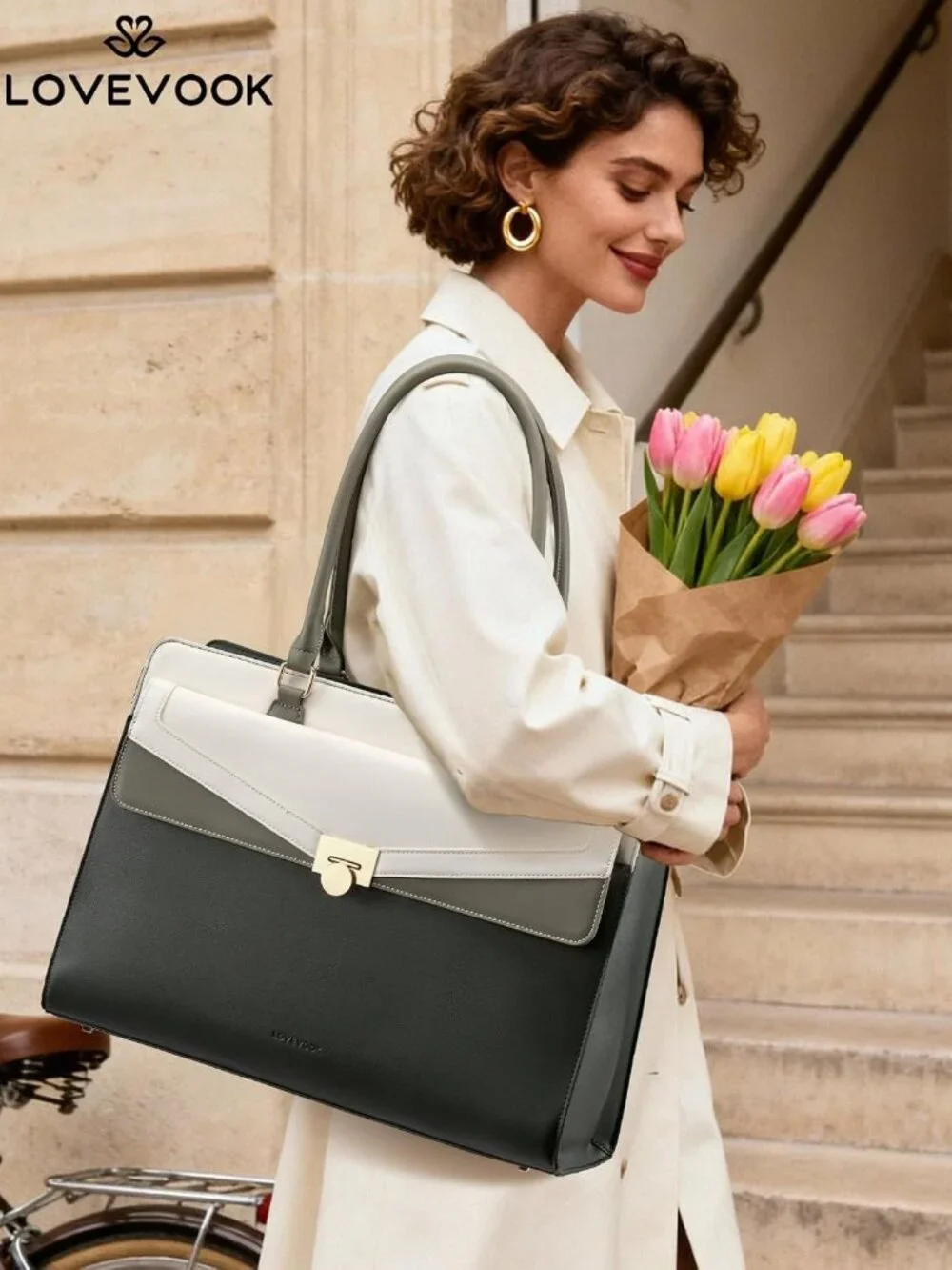 Stylish Laptop Tote Bag for Women | Work & Computer Bag with Pockets